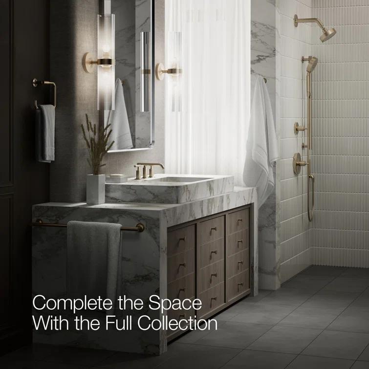 Purist® Widespread Bathroom Faucet with Drain Assembly