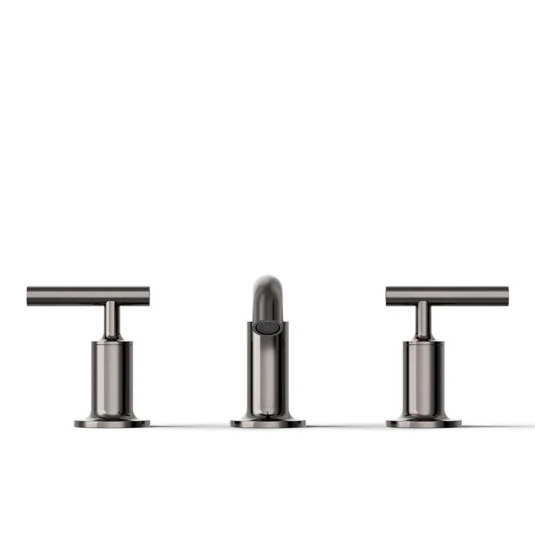 Purist® Widespread Bathroom Sink Faucet with Low Cross Handles and Low Spout