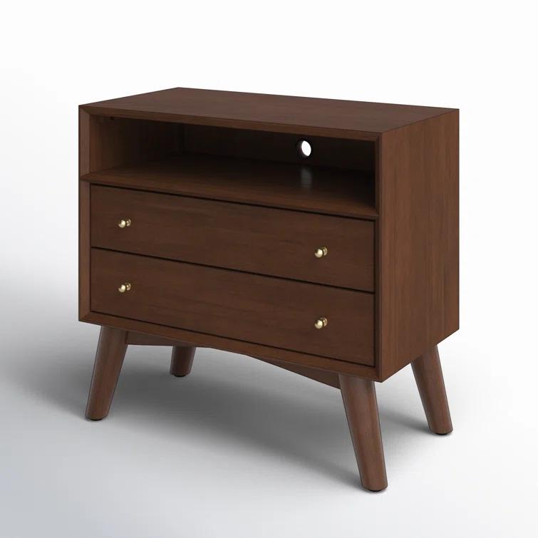 Williams 2-Drawer Nightstand with Shelf