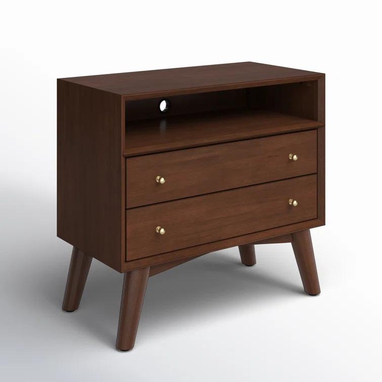 Williams 2-Drawer Nightstand with Shelf
