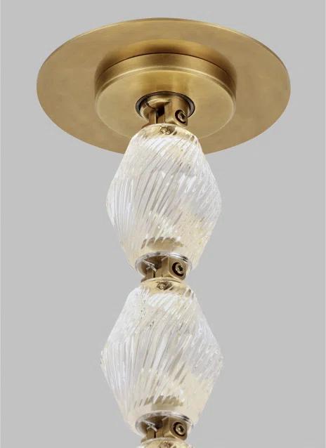 Collier Dark Bronze and Crystal LED Chandelier