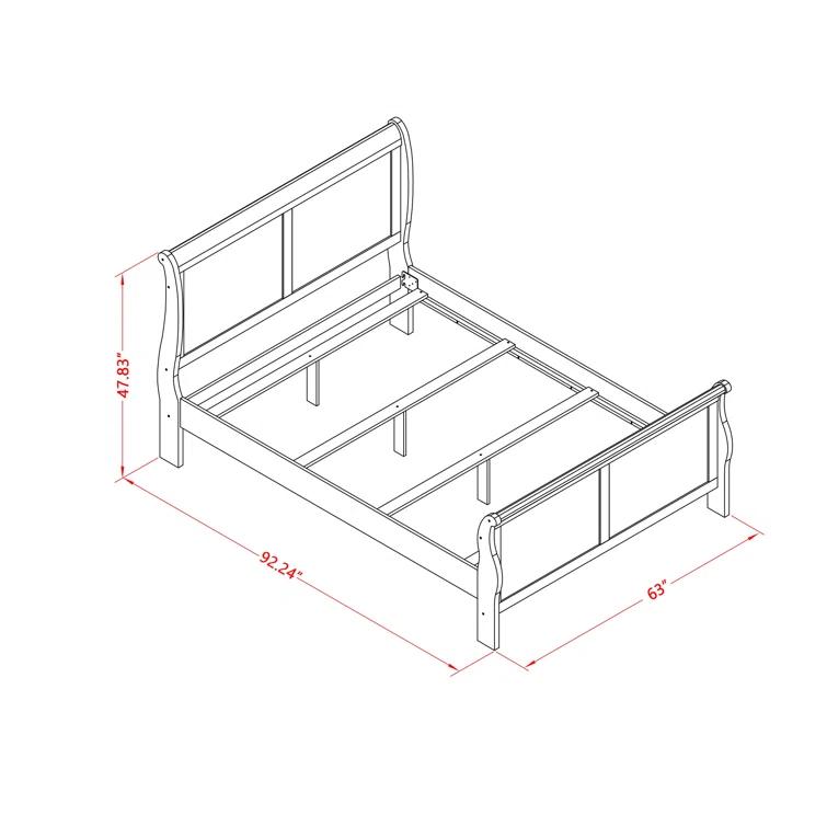 Axel Solid Wood 2 Piece Bedroom Set
