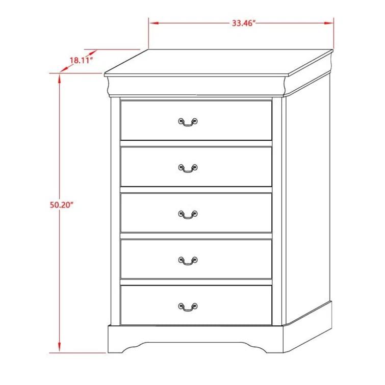 Axel Solid Wood 2 Piece Bedroom Set