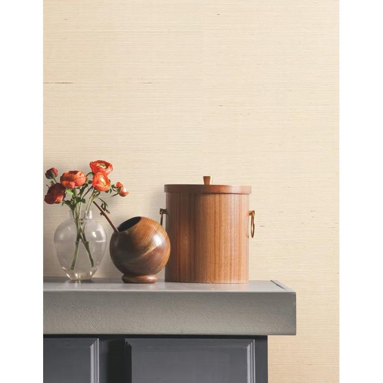 Birch Lane™ Weatherhill Natural Sisal Peel and Stick Grasscloth Wallpaper