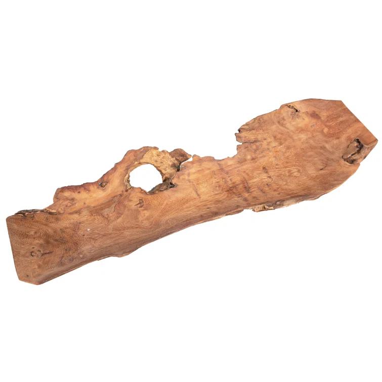 Loon Peak® Elwood Teak Wood Tray, Natural