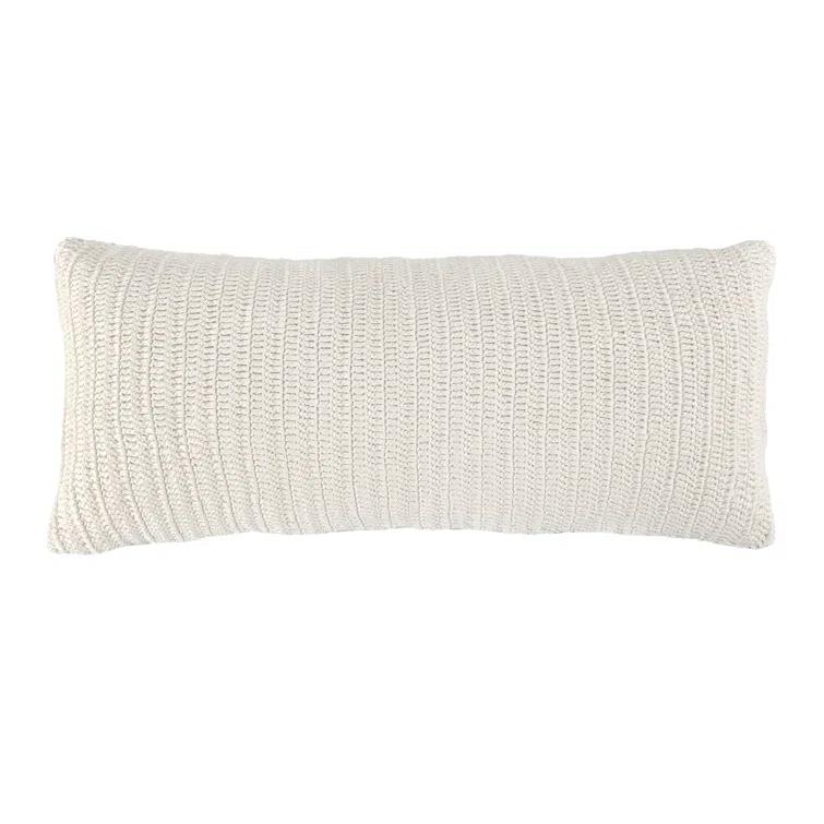 Villa by Classic Home Nakeya Knitted 16"x36"  Throw Pillow