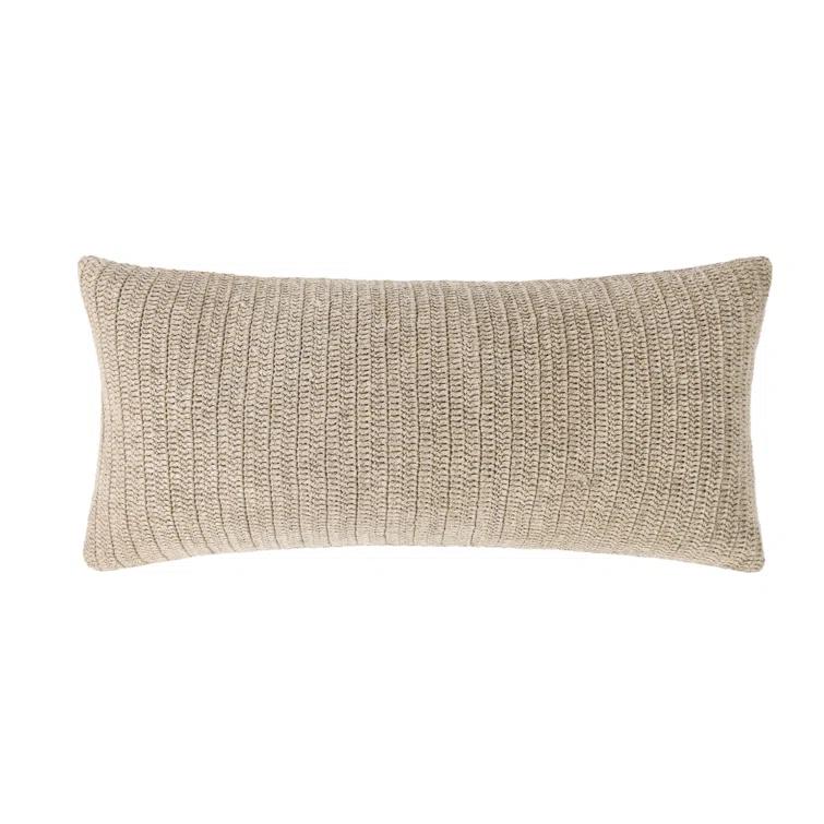 Villa by Classic Home Nakeya Knitted 16"x36"  Throw Pillow