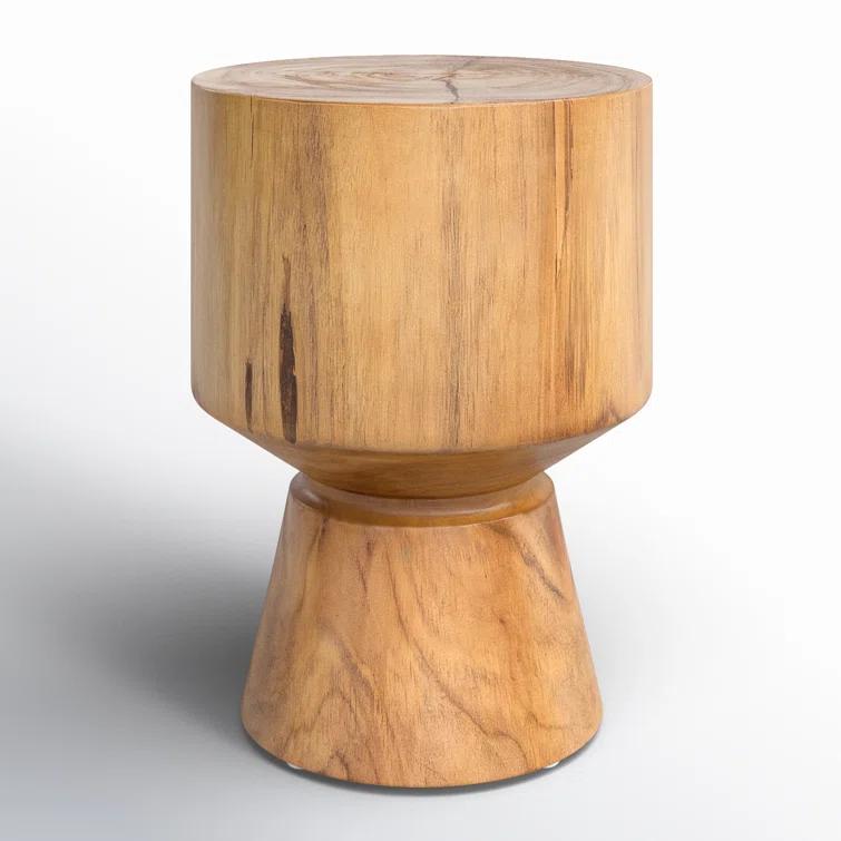 Jovie Outdoor Round Teak Side Table