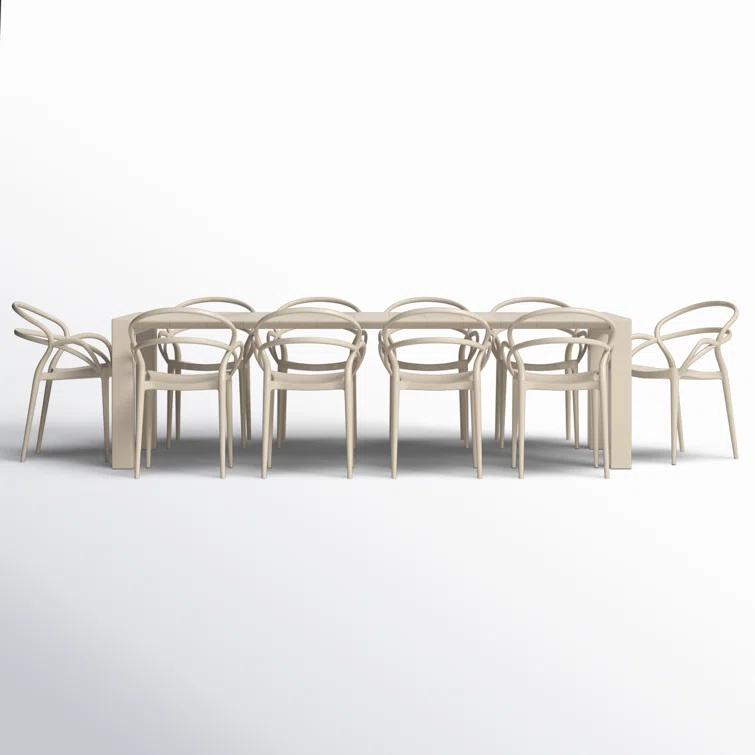 Comet 118'' Rectangular 10 - Person Outdoor Dining Set