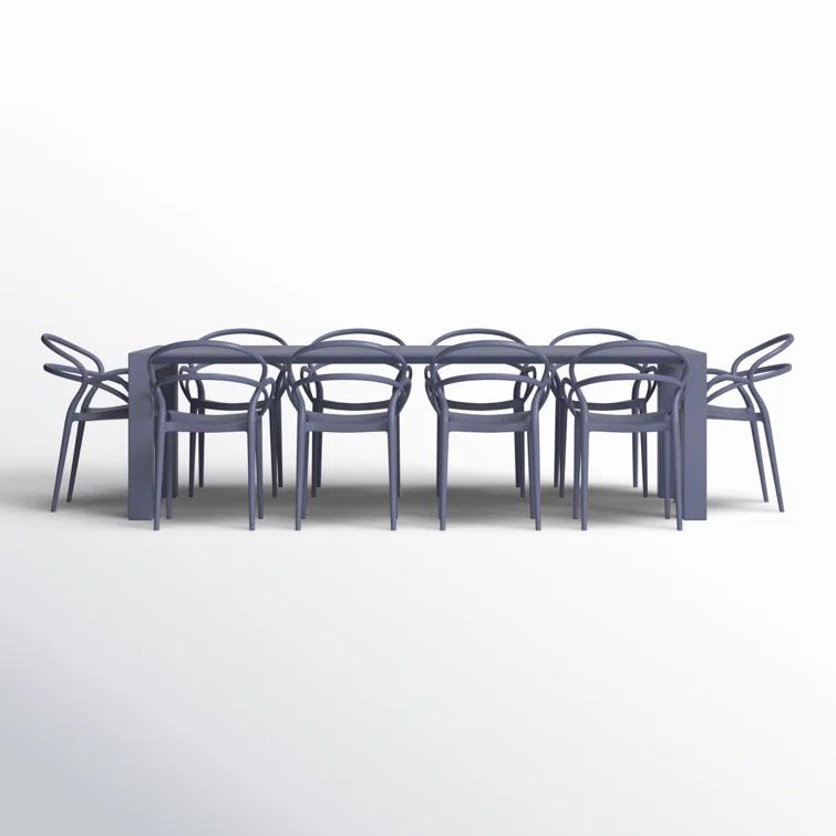 Comet 118'' Rectangular 10 - Person Outdoor Dining Set