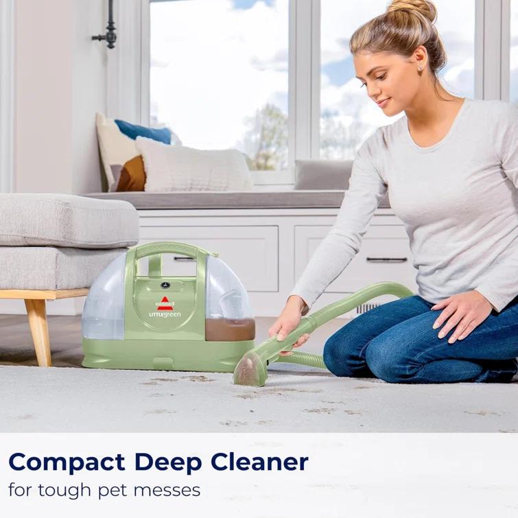 BISSELL 1400B BISSELL Little Green Multi-Purpose Portable Carpet and Upholstery Cleaner, Car and Auto Detailer, with Exclusive Specialty Tools, Green, 1400B