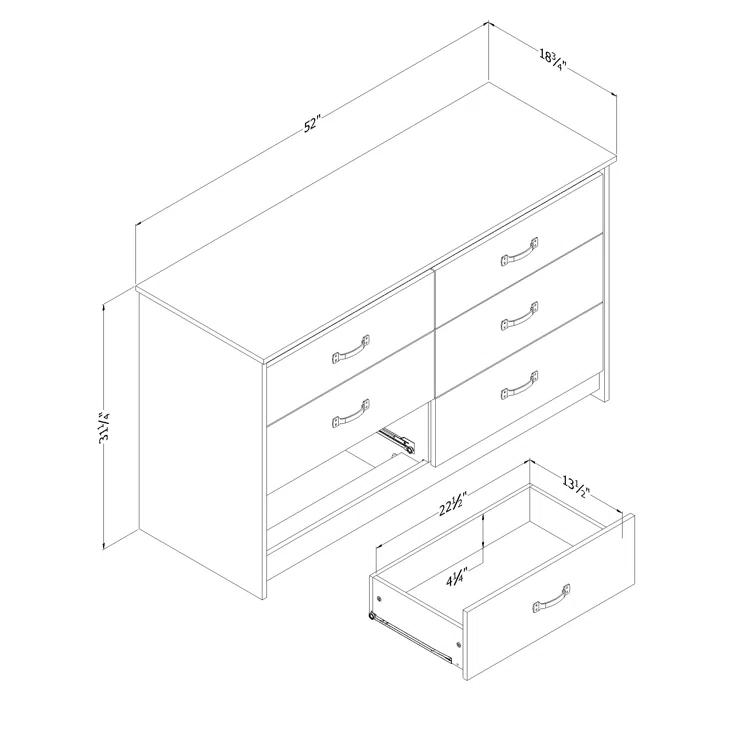 Tassio 6-Drawer Dresser