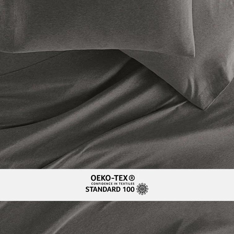 4 Piece 100% Cotton Jersey Knit Sheet Sets