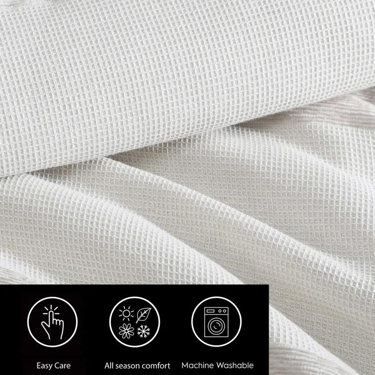 Vera Wang Vera Wang Chenille Waffle Stripe Beige Duvet Cover Set