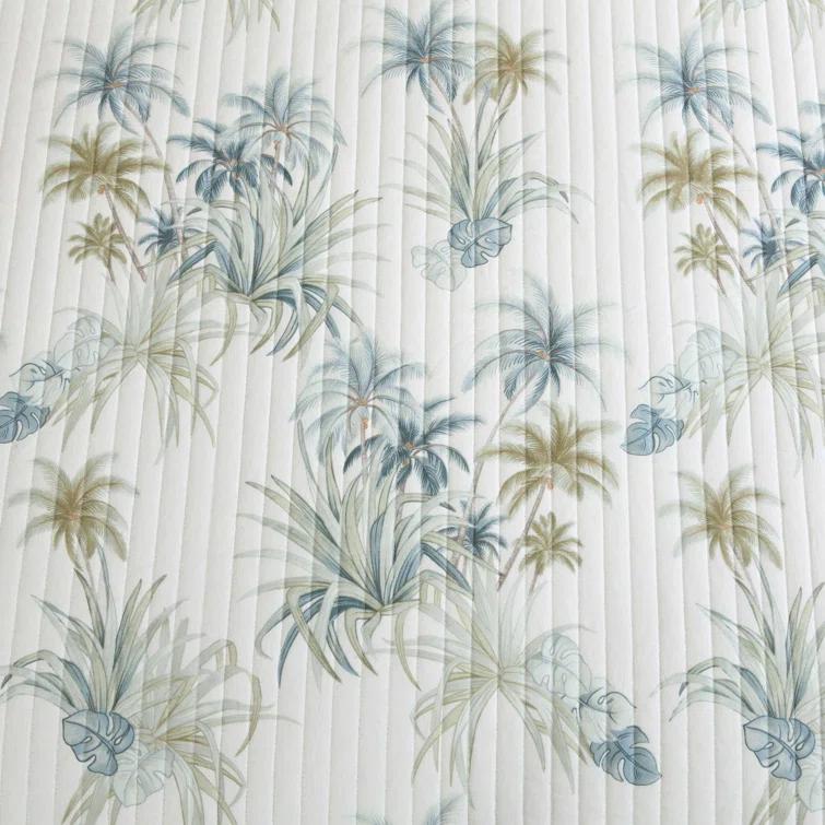 Tommy Bahama Home Tommy Bahama Serenity Palms Cotton Aqua Sham & Reviews | Wayfair