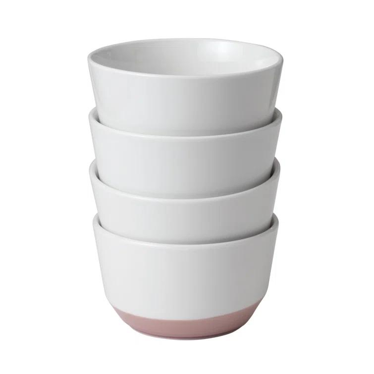 Austin Libbey 28-Ounce Porcelain Soup Salad Bowl, Set Of 4