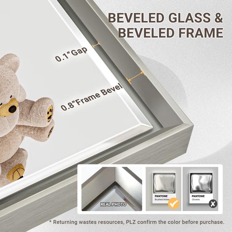 Lohoski Decorative Wall Mirror Beveled Design, Bathroom Vanity Mirror Accent Mirror Finish