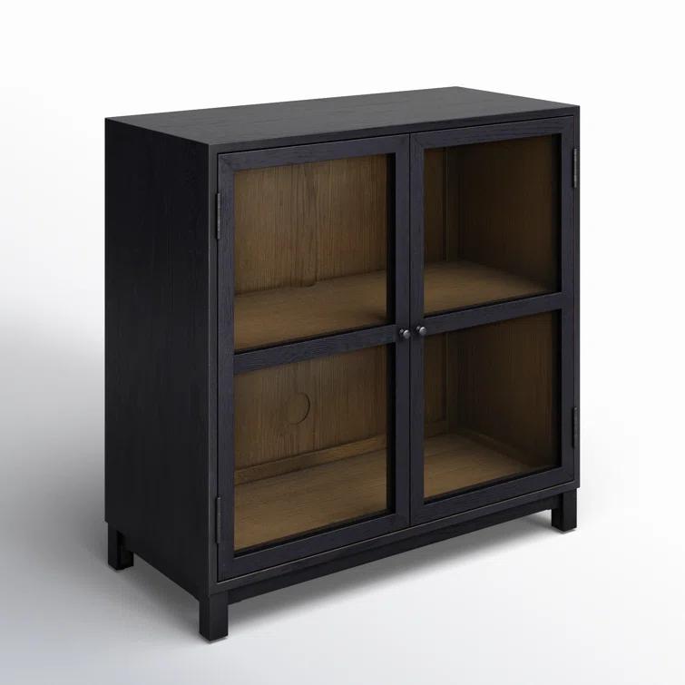 Carly Small Curio Cabinet - Black