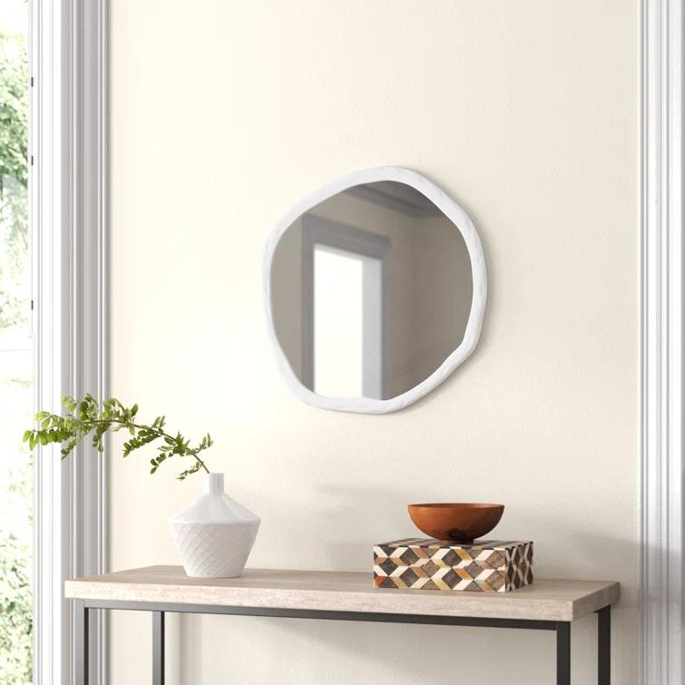 Rogelio Round Mirror - White / Small