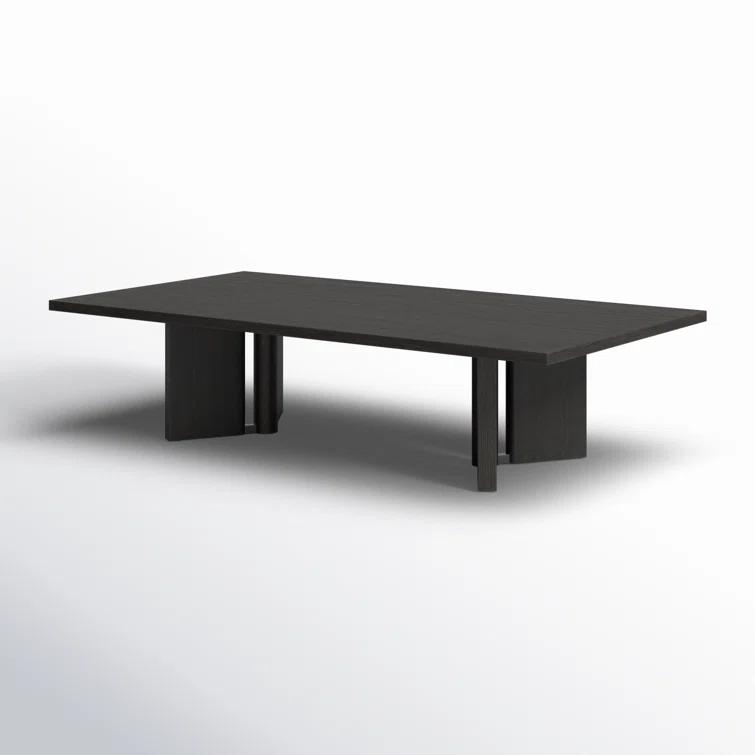 Huxley Smoked Black Veneer Rectangular Coffee Table with Storage
