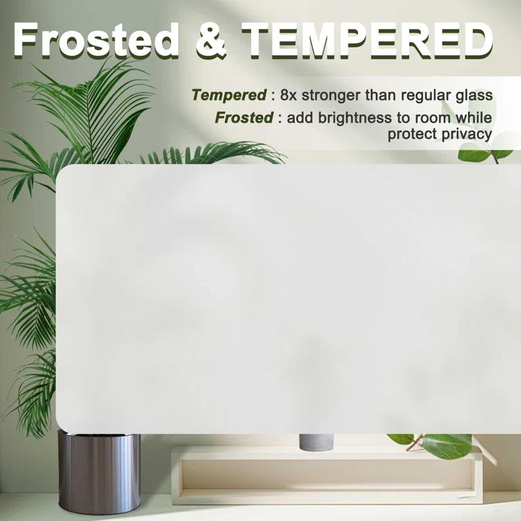 CHIC MODE Double Bifold Doors 3 Lite Frosted Glass Solid Manufactured Wood Prefinished Folding Door & Reviews | Wayfair