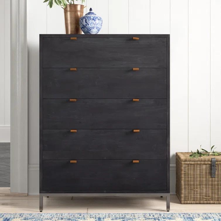 Rosamonde 5-Drawer Dresser - Black