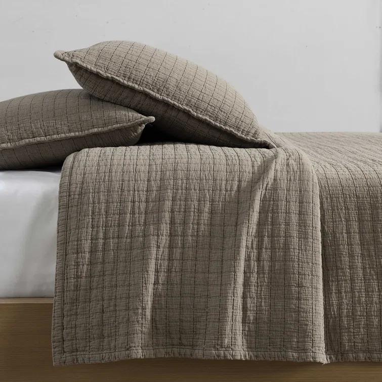 Calvin Klein Essential Solid Reversible Cotton Coverlet