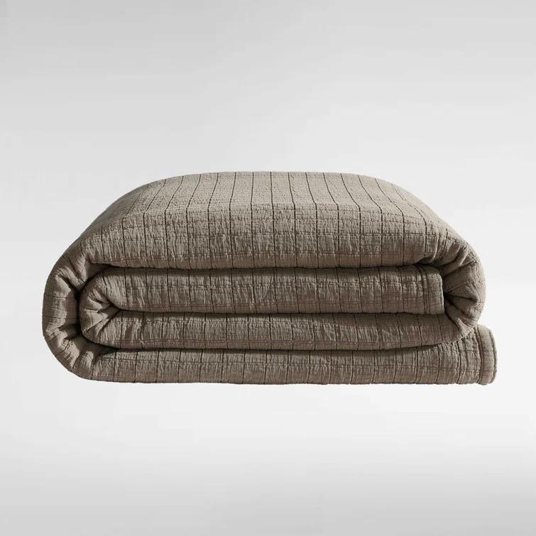 Calvin Klein Essential Solid Reversible Cotton Coverlet