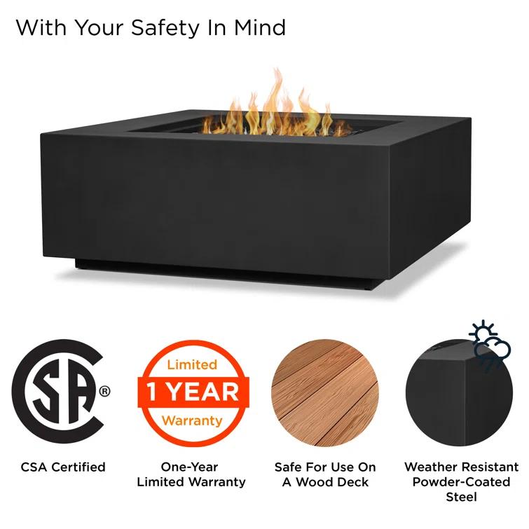 AEGEAN Propane / Natural Gas Outdoor Fire Pit Table