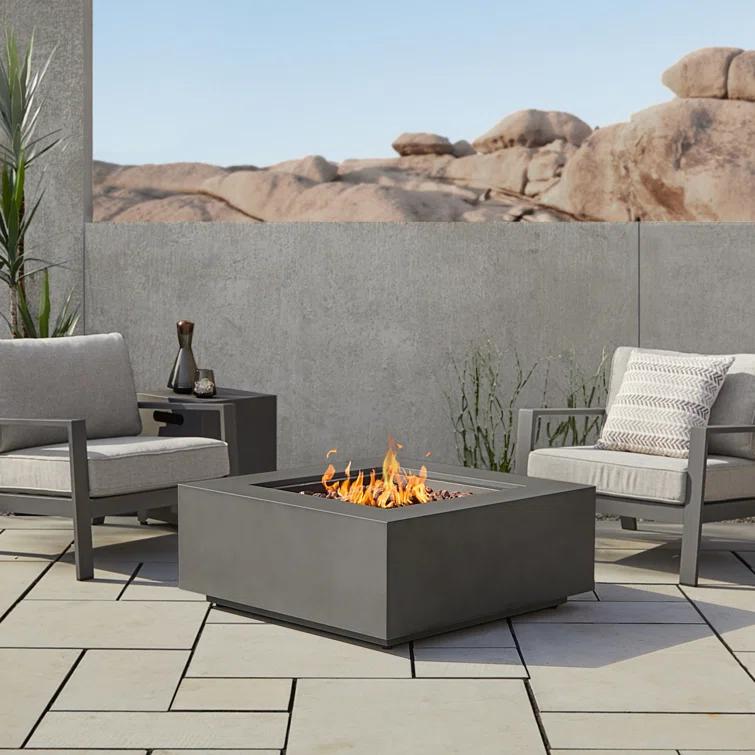 AEGEAN Propane / Natural Gas Outdoor Fire Pit Table