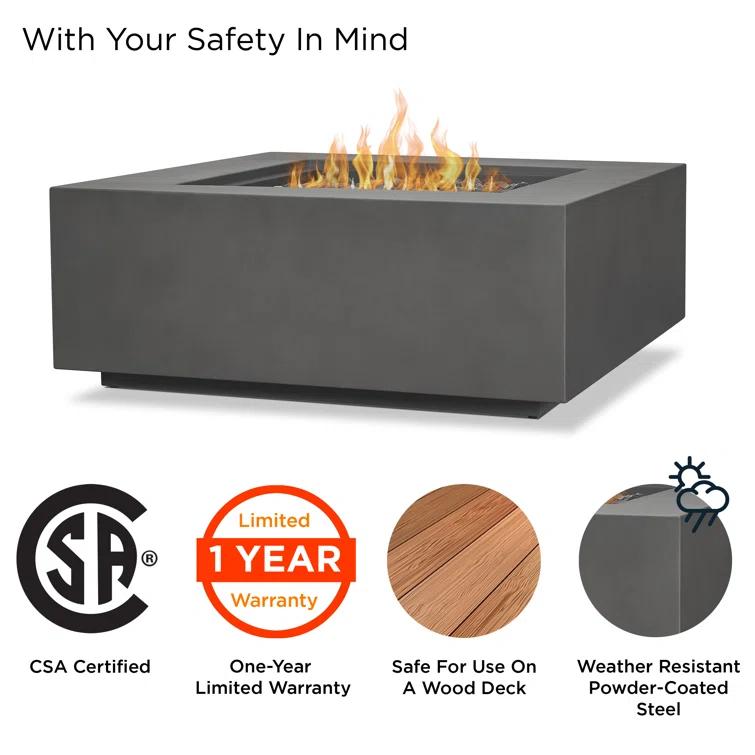 AEGEAN Propane / Natural Gas Outdoor Fire Pit Table
