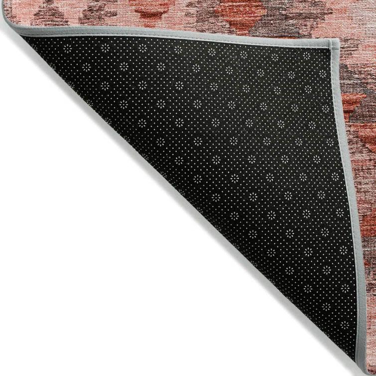 Machine Washable Indoor/Outdoor Claudian ACN1226 Terracotta Rug