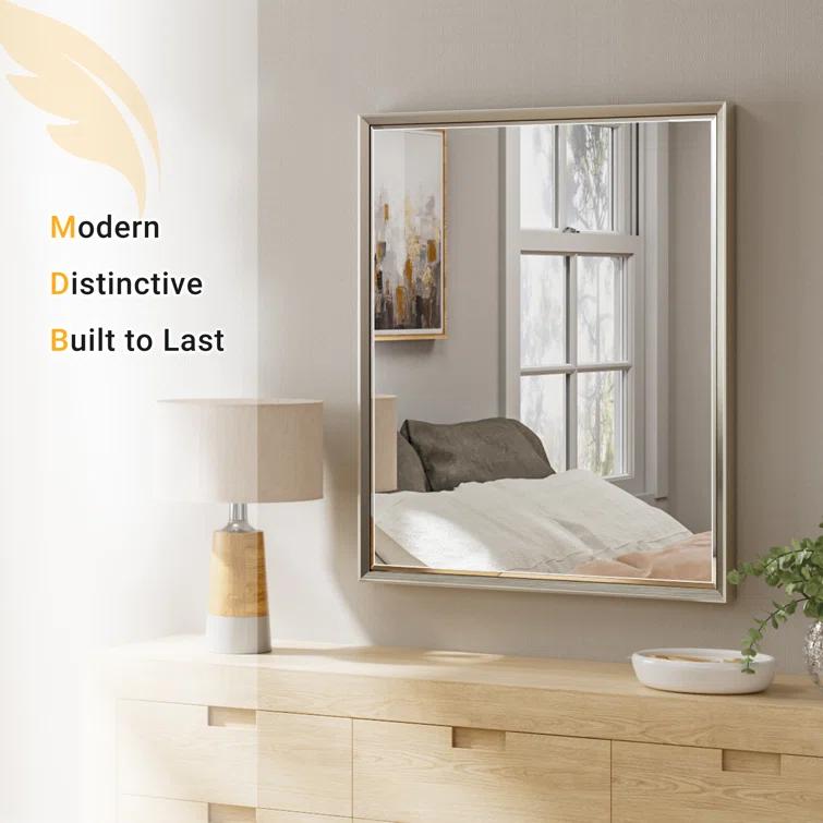 Lohoski Decorative Wall Mirror Beveled Design, Bathroom Vanity Mirror Accent Mirror Finish