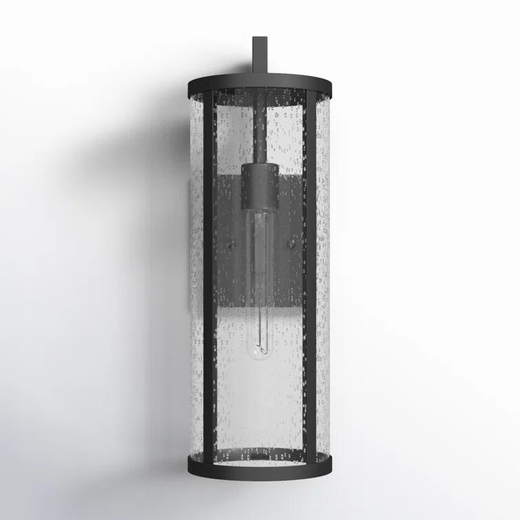Iriye Single Light Cylinder Outdoor Aluminum Wall Light