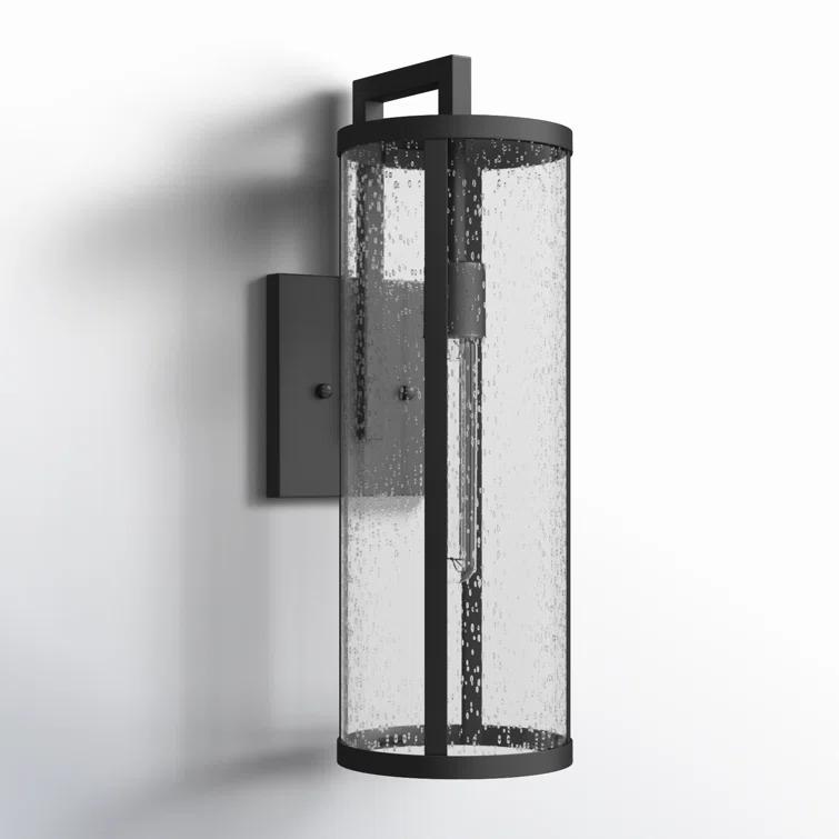 Iriye Single Light Cylinder Outdoor Aluminum Wall Light