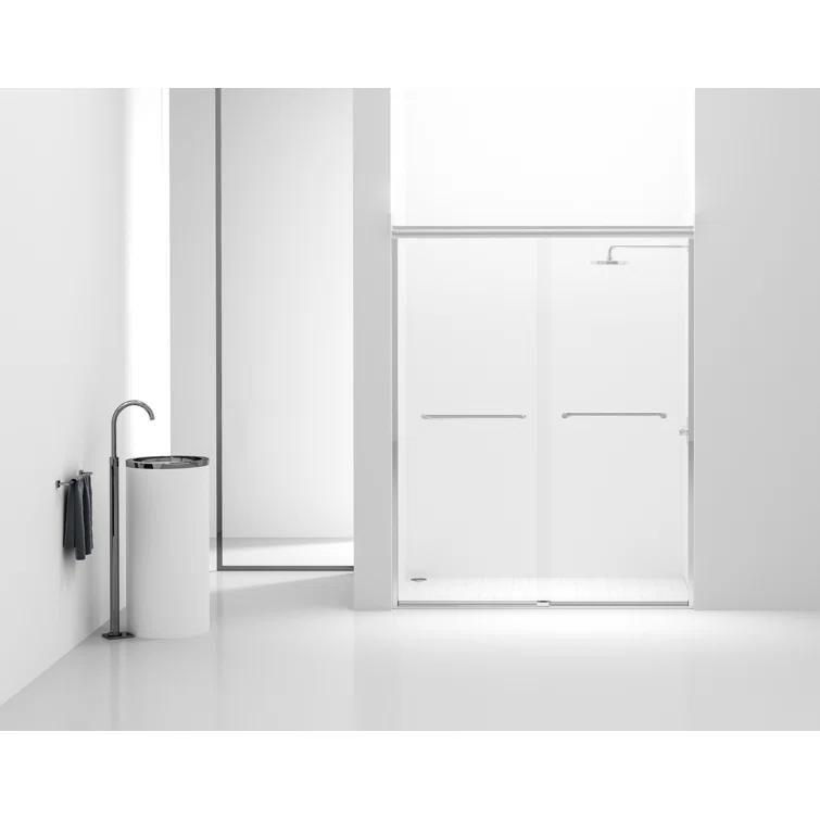 Semi-frameless shower door 60 x 72 in Polished Chrome