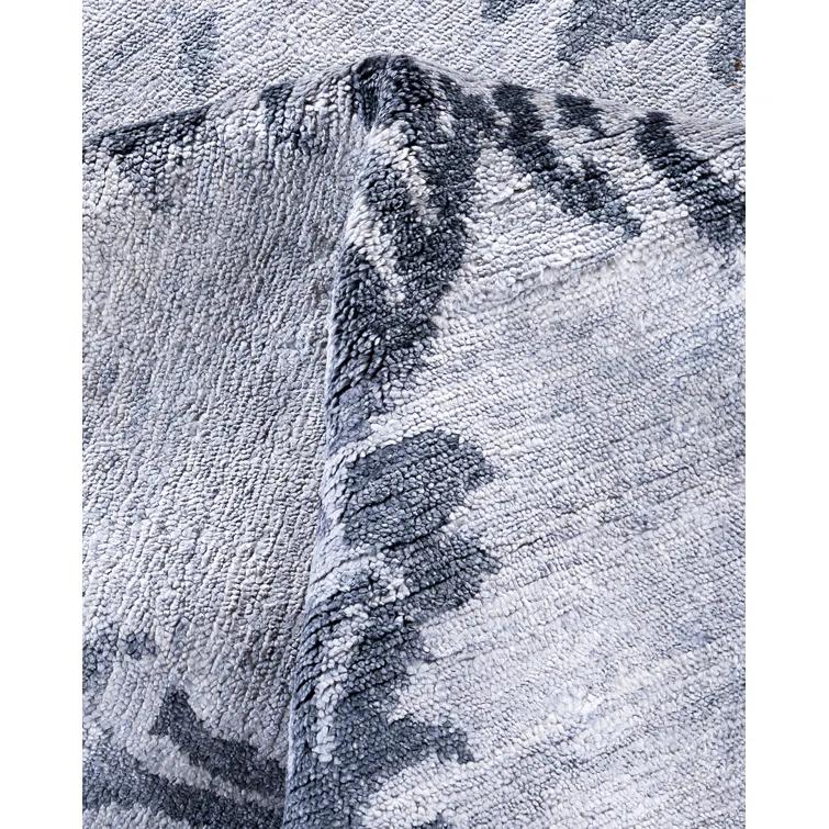 Solo Rugs One-of-a-Kind Rectangle 9' X 11'9" New Age Silk Area Rug Gray