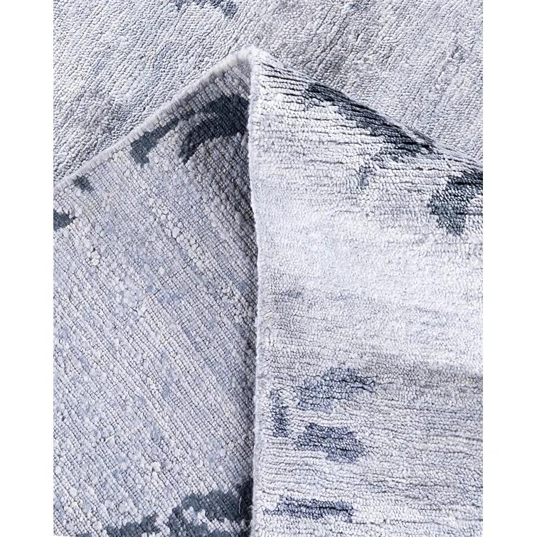 Solo Rugs One-of-a-Kind Rectangle 9' X 11'9" New Age Silk Area Rug Gray