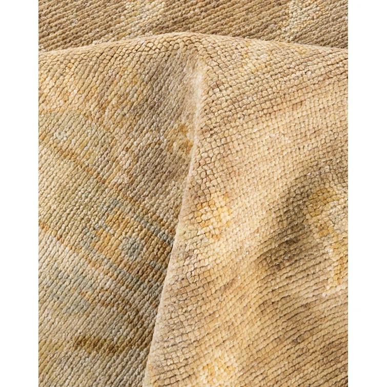 Oushak One-of-a-Kind Hand-Knotted Area Rug - Beige, 8' 3" x 10' 4"