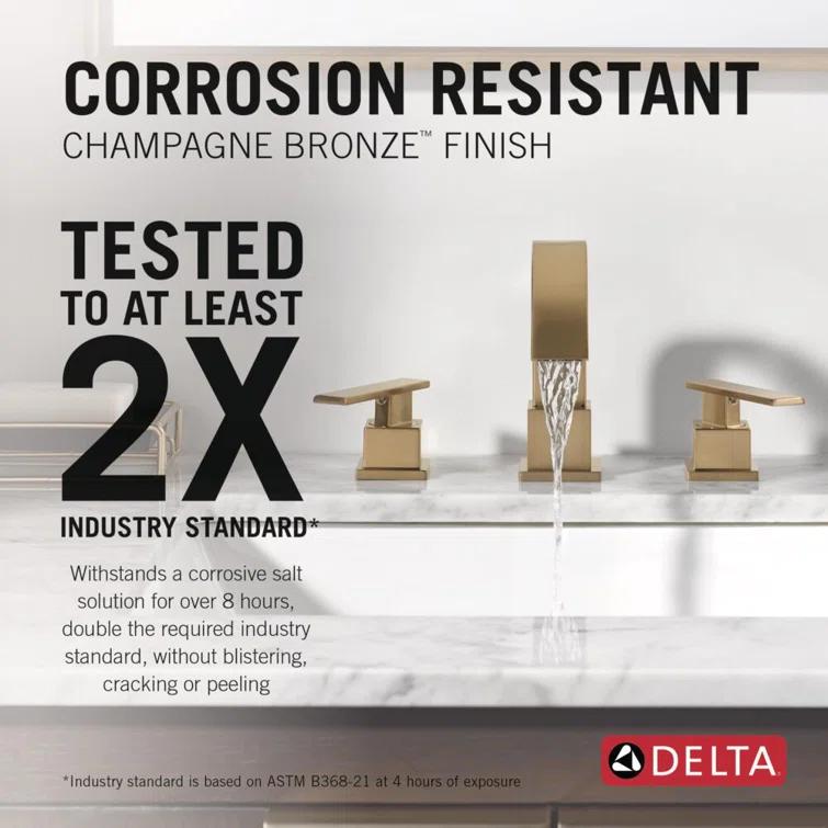Vero Widespread Bathroom Faucet 3 Hole, 2-handle Bathroom Sink Faucet with Drain Assembly