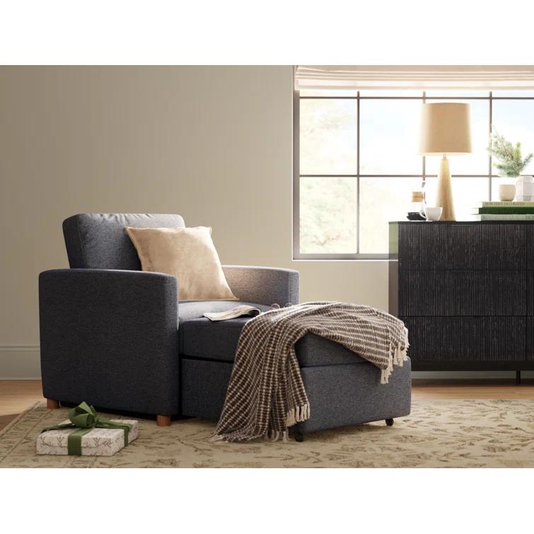 Serta Cooper 36" Convertible Sleeper Accent Chair with Cushion