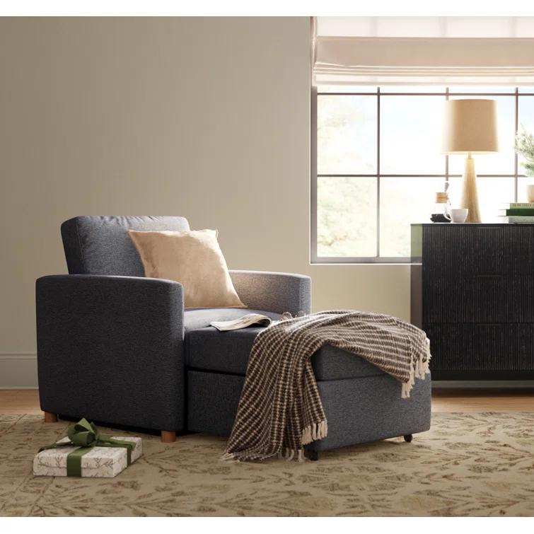 Serta Cooper 36" Convertible Sleeper Accent Chair with Cushion