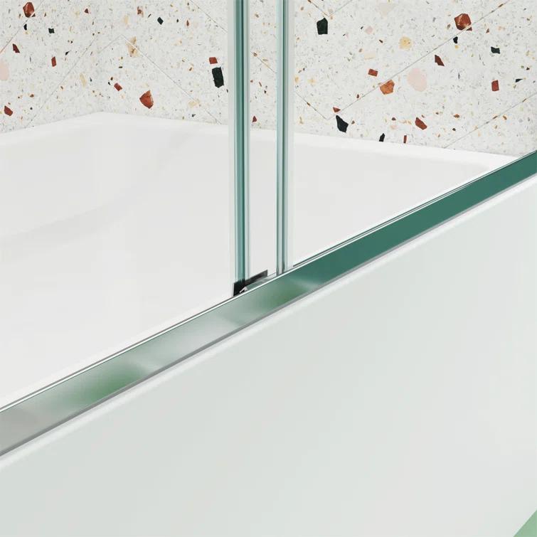 Bathtub Bypass Shower Door, Sliding Door, With 1/4" Tempered Glass