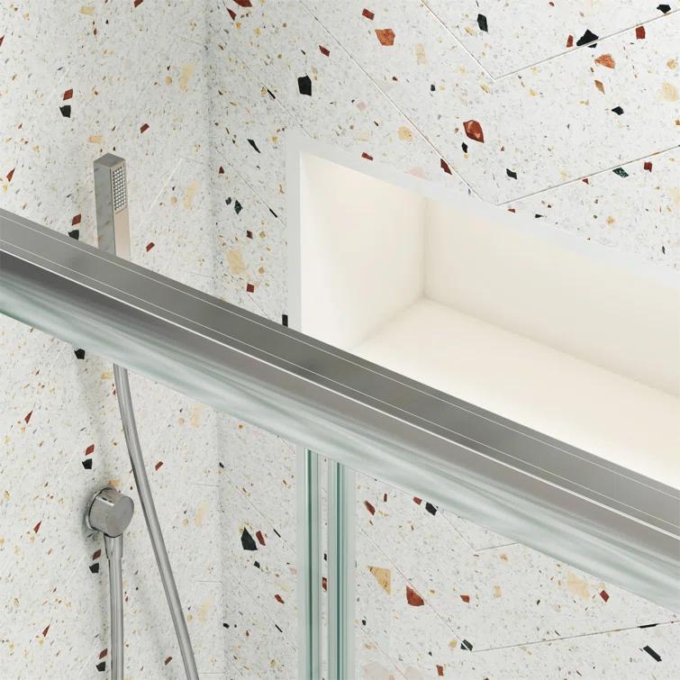 Bathtub Bypass Shower Door, Sliding Door, With 1/4" Tempered Glass