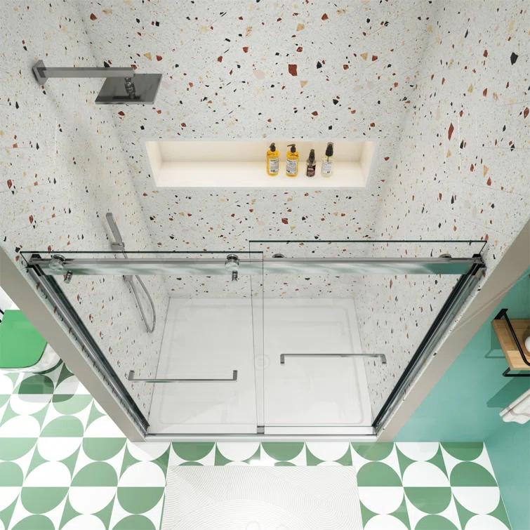 Bathtub Bypass Shower Door, Sliding Door, With 1/4" Tempered Glass