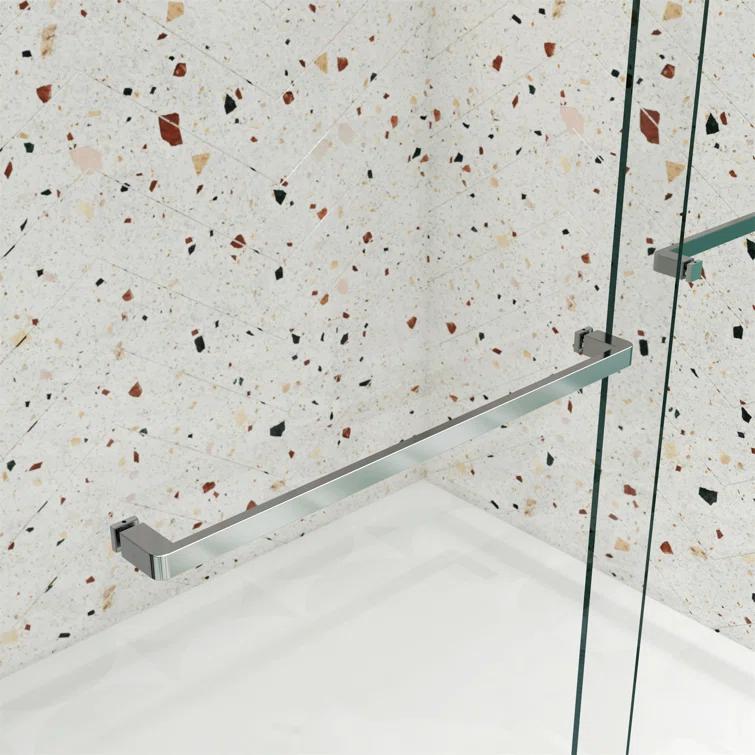 Bathtub Bypass Shower Door, Sliding Door, With 1/4" Tempered Glass