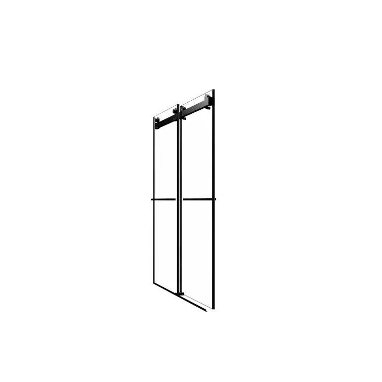 LOONGFIELD ASTARQ-W2011S00002 56"-60"W X 70"H Frameless Shower Door, Double Sliding Shower Door, 5/16"(8Mm) Laminated Glass Premium Tempered Glass Shower Enclosure,Double Side Easy Clean Coat Finished With Buffer
