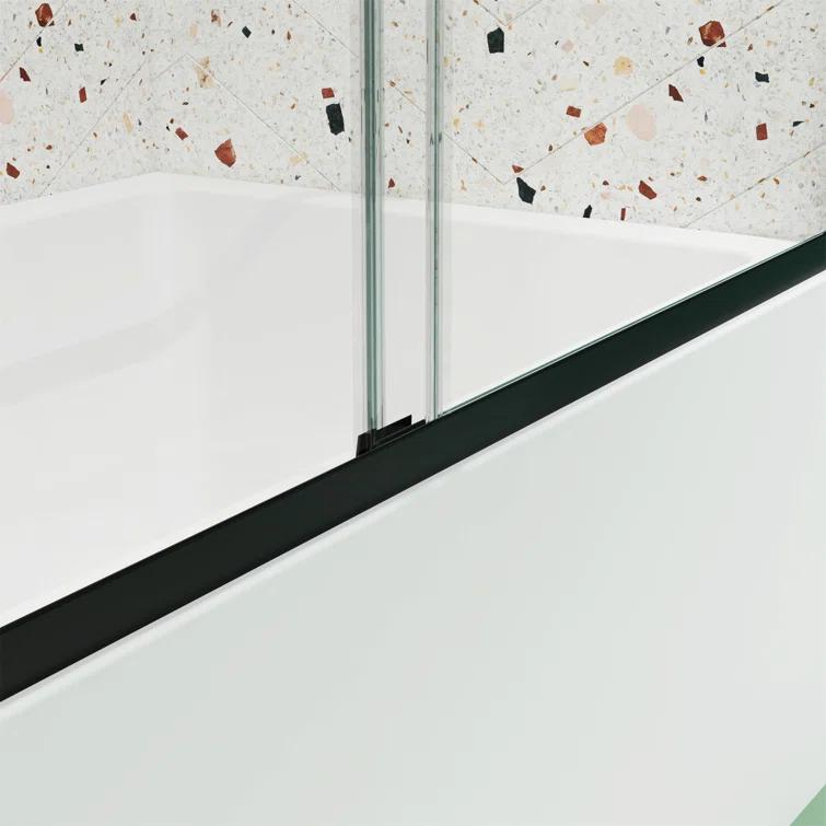Bathtub Bypass Shower Door, Sliding Door, With 1/4" Tempered Glass