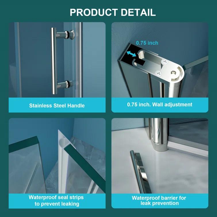 Fold Frameless Shower Door