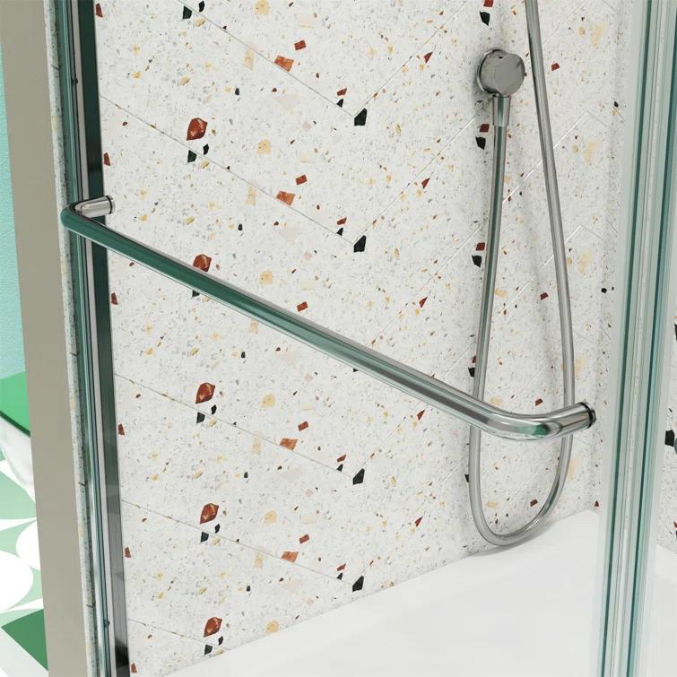 Bathtub Bypass Shower Door, Sliding Door, With 1/4" Tempered Glass